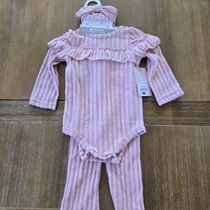 Baby Starters Pink Textured Baby Set